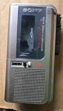 Sony M-570V VOR Handheld Cassette Microcassette Voice Recorder Clear Untested
