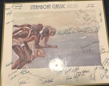 Steamboat Classic June 15 1996 Peoria IL Framed Print Johannes Madlke Signed