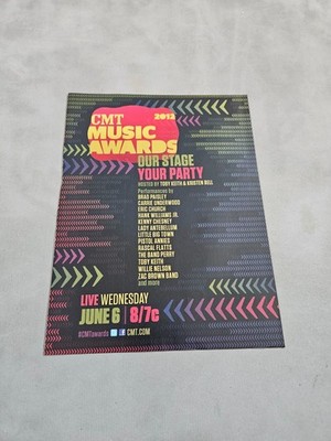 TPEEP442 MAGAZINWERBUNG 11X8'' CMT MUSIC AWARDS 2012 - BRAD PAISLEY, TOBY KEITH 