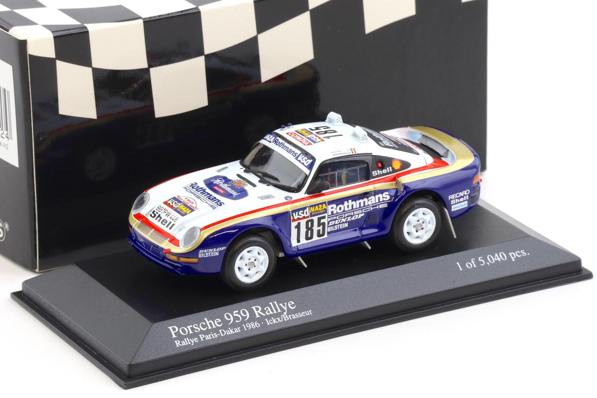 1:43 Minichamps Porsche 959 Rallye Paris-Dakar 1986 Ickx/ Brasseur