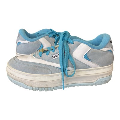 Reebok Sneakers 9 Blue Extra Platform Womens Club C Tennis Retro Y2K Sporty Chic