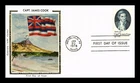 US COVER CAPTAIN JAMES COOK ALASKA 200TH ANNIVERSARY FDC COLORANO SILK CACHET