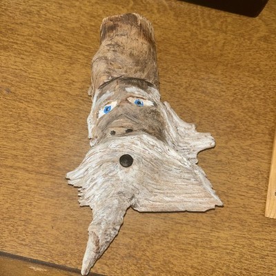 OOAK Hand Carved Wood Spirit Pine Knot By DONZO