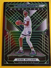 2021 Panini Obsidian Magnitude Electric Etch Green 13/25 Ziaire Williams #36
