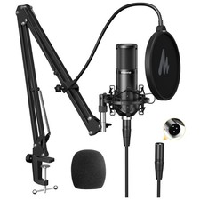Studio-Quality XLR Condenser Microphone with Accessories