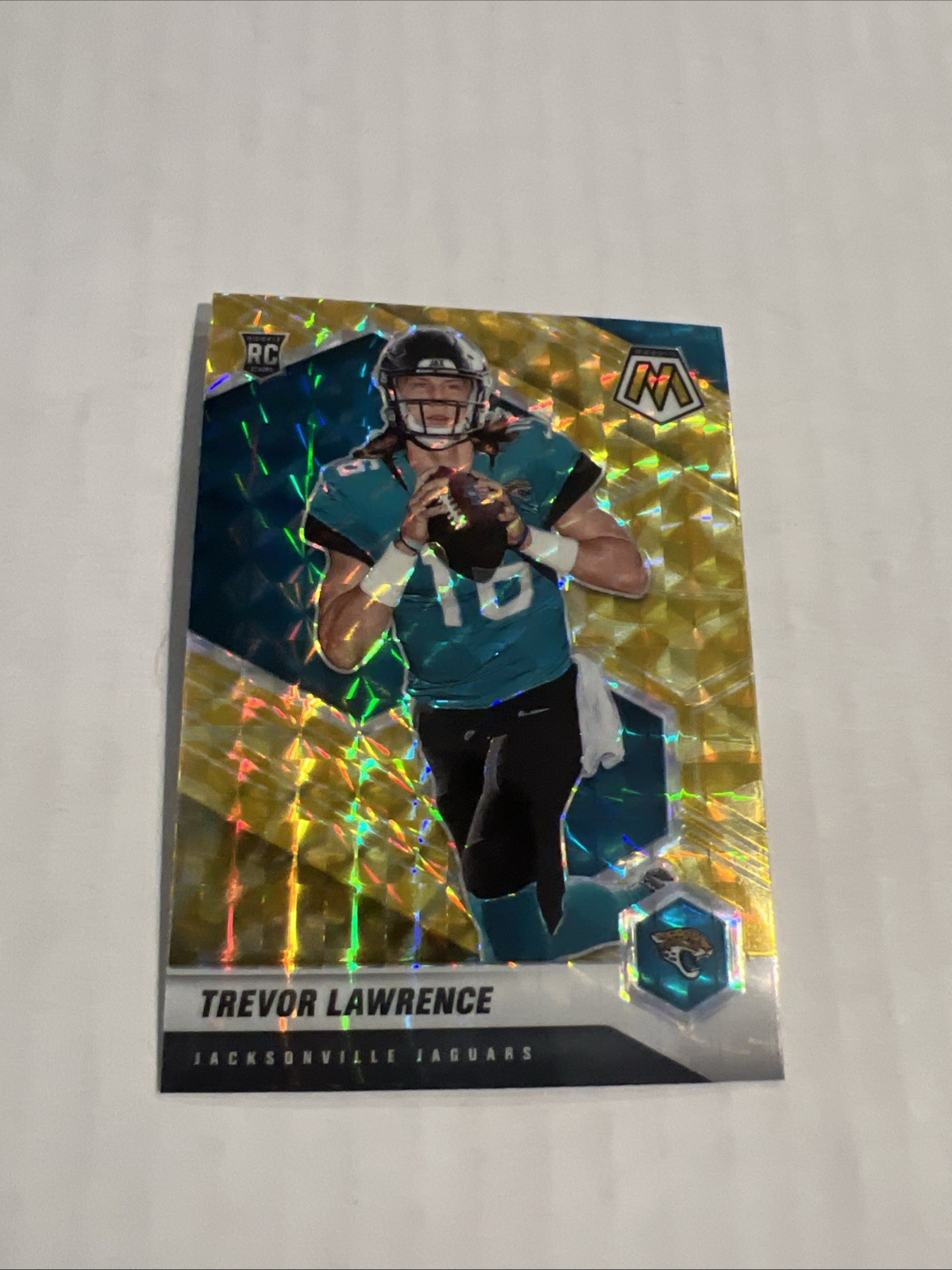 2021 Panini Mosaic - Rookies Trevor Lawrence #301 Reactive Yellow Mosaic Prizm