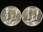 1982 P and D Kennedy Half Dollars (2 coins) AU+. Free Shipping!
