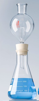 #ad Borosilicate Glass Gas Saturation Funnel Pear Shape Laboratory Gas Washer $63.31