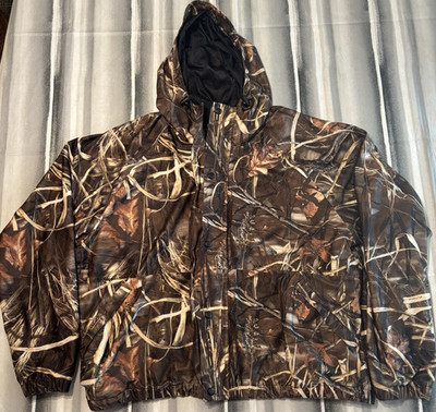 RedHead Storm Tex Advantage Max-4 HD Camo Hooded Zip-Up Jacket Men s XL