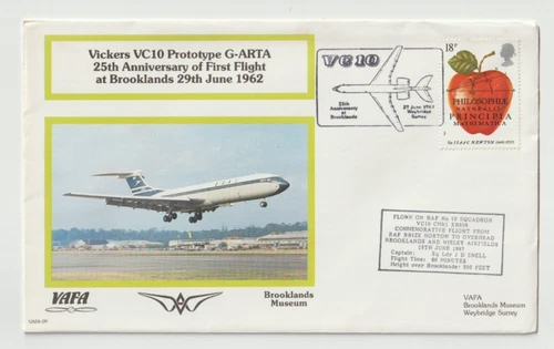 29/6/1987 UK GB Flown Cover - Vickers VC 10 Prototype G-ARTA