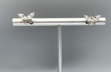 Sterling Silver, CZ Stones Butterfly Shaped Stud Earrings