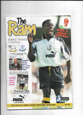 DERBY COUNTY V EVERTON 16/12/1996 PREMIERSHIP  (D2)
