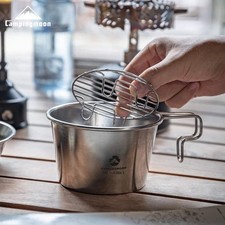 CAMPINGMOON Ultra Small Stainless Steel Steaming Rack for Camping
