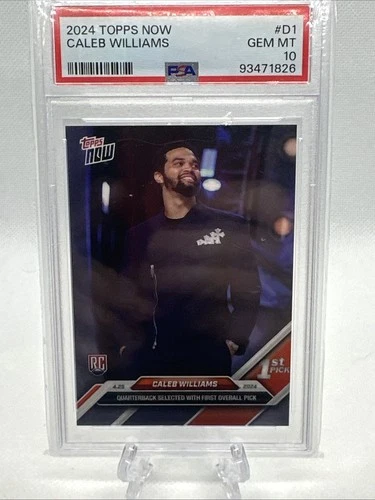 2024 TOPPS NOW #D1 CALEB WILLIAMS ROOKIE RC PSA 10
