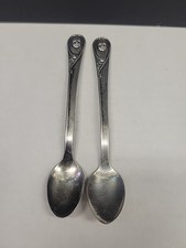 Vintage Gerber Baby Spoon Winthrop Silver Plate Lot Of 2 Spoons 5.5"
