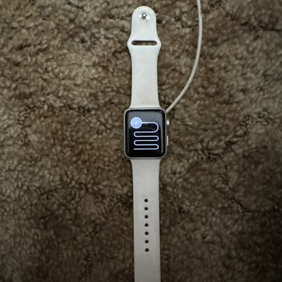 Apple Watch Series 0 1st Gen 42mm Space Grey Aluminum Case White Sport Band
