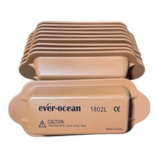 Set Of 10 NEW Ever-Ocean Silicone Baking Pans Bread Mold Heating Bakeware Soap