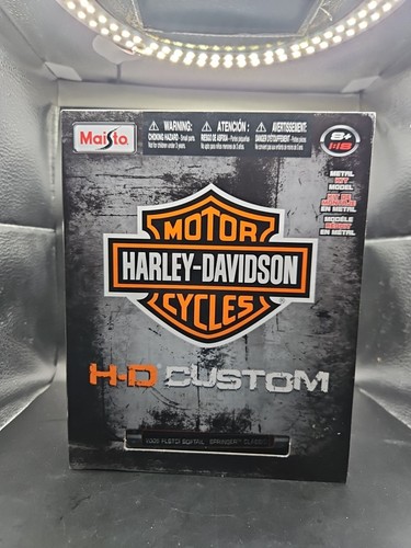 Maisto Harley Davidson H-D Custom 2005 FLSTCI Softail Springer 1:18 Metal Model - Picture 2 of 9