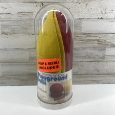 Koki Sports U-Inflate Official Playground Balls Yellow & Red With Pump NEW