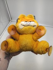 Vintage 1981 Attack Cat Garfield 7" Plush Hang Suction Cups Pin On Back