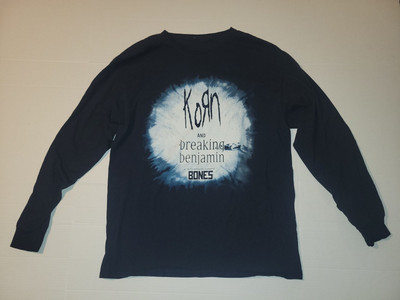 Korn Breaking Benjamin Bones Nu Metal Concert Tour T Shirt Men's XL (6)