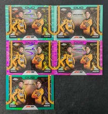 2025 Topps Chrome F1 Lando Norris Oscar Piastri Aqua RayWave /199 5 lots WTS 23