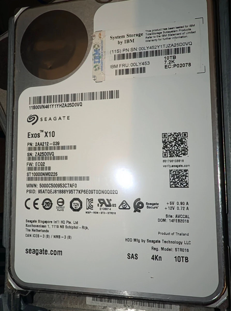 Seagate 10TB Internal Hard Disk Drives for sale - eBay