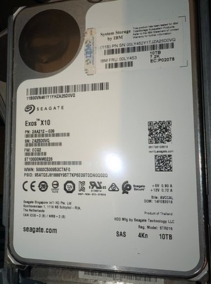 ST10000NM0226 SEAGATE EXOS X10 10TB 7.2K 12Gb/s 3.5'' 4KN HDD 2AA212-039
