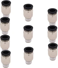 Push to Connect Tube Fitting, Male Straight - 5/16" Tube OD x 1/8" NPT Thread