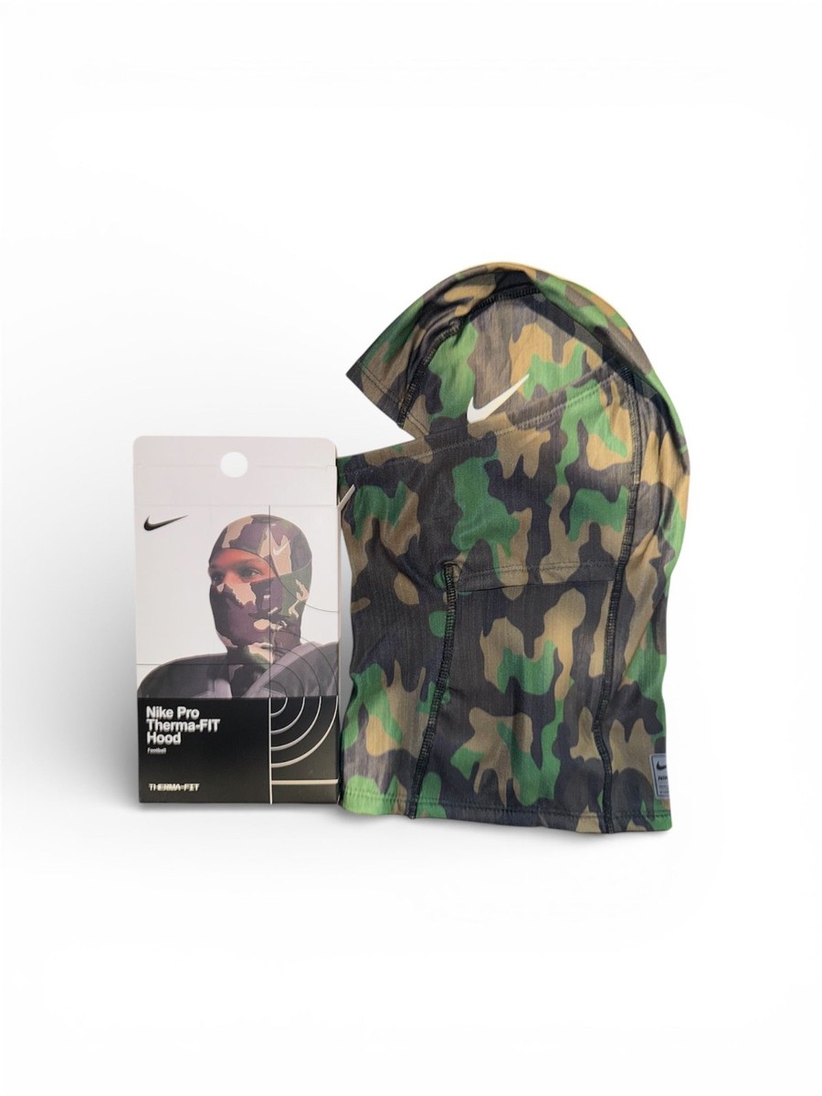 Nike Pro Hyperwarm Hood 迷彩バラクラバ Nike Pro HyperWarm Hood Ski Mask / Balaclava Green Camo - Free