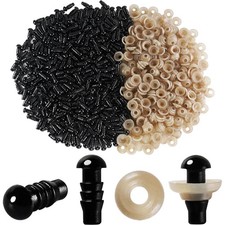 600Pcs 5mm Safety Eyes and Washers 5 mm Safety Eyes for Crocheting Plastic Cr...