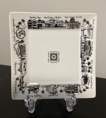  The Dish Charleston Collection by Nancy Jones Charleston Landmarks Square Plate