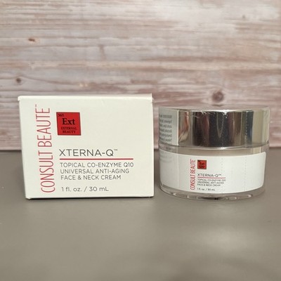 Consult Beaute Xterna-Q Topical Enzyme Q10 Face & Neck Cream, NIB SEALED, 1 oz