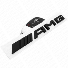 Black17 Mercedes Amg Trunk Emblem Logo 3d Sticker Badge Decoration Sport Gloss