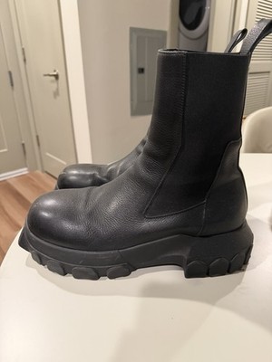 Rick Owens Beatle Bozo Tractor Boots - Size 44 RU01B1881