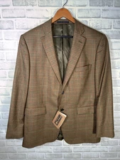 John W Nordstrom LORO PIANA Wool Plaud Sport Coat Mens 44 R