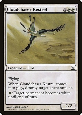 Cloudchaser Kestrel Foil Time Spiral 10 NM MTG