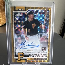 Konnor Griffin Chrome 2026 Gold /50 Auto