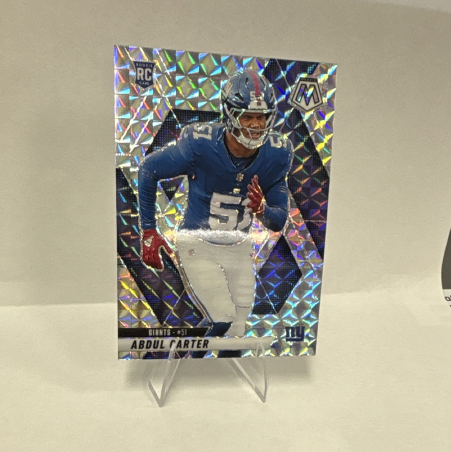 Panini 2025 Mosaic Abdul Carter Rookie #317 New York Giants NFL Football Card