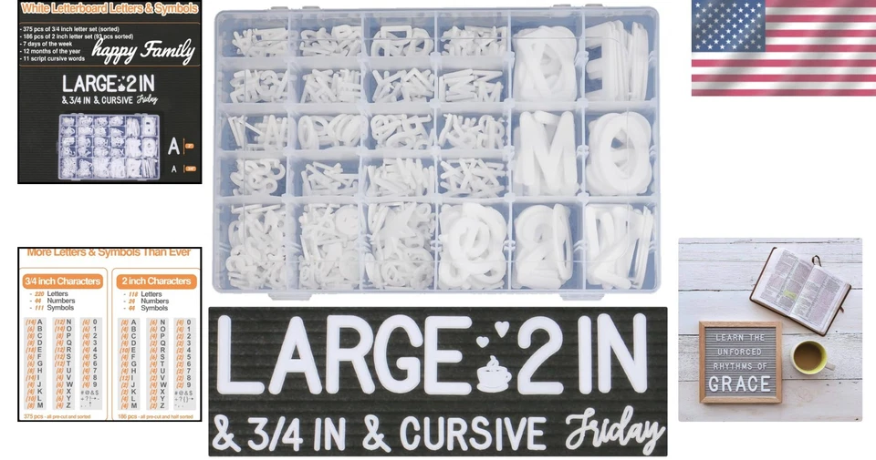 Complete Felt Letter Set with Organizer – Perfect for Any Occasion - Image 2 of 4