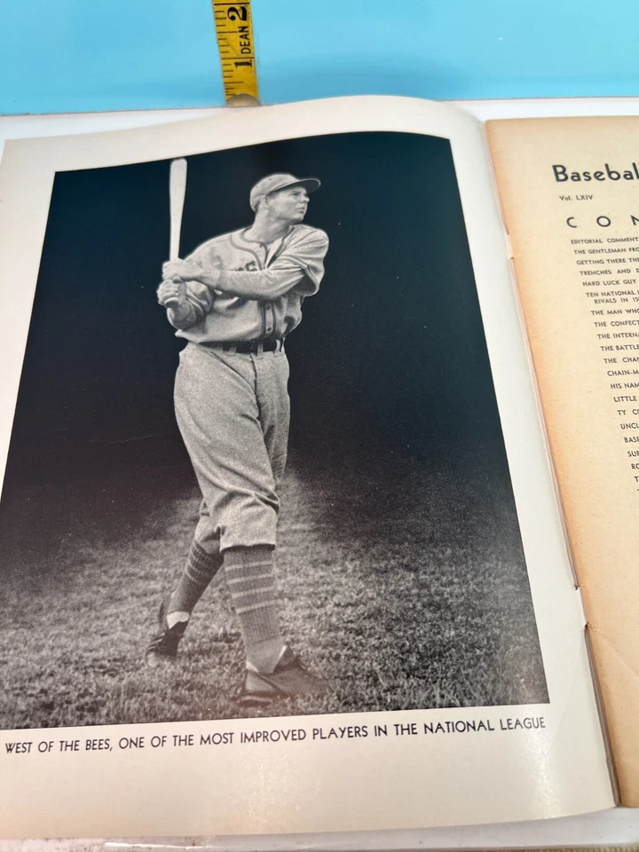 1940 Baseball Magazine April - Hartnett, Mathewson, DiMaggio, York - Image 2 of 4