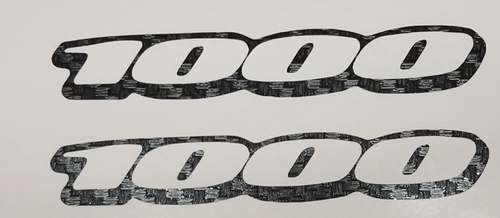 FIBRA DE CARBONO GSXR CBR 1000 CONTORNO CALCOMANÍA ADHESIVA (2) - Imagen 1 de 2