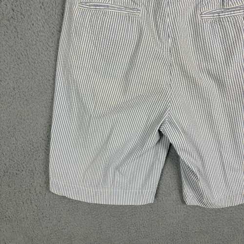 Vintage Polo Ralph Lauren Shorts Men's 31 Blue White Seersucker Pleated Andrew * - Picture 15 of 17