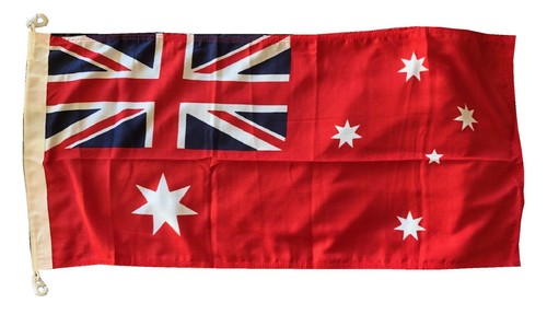 Red Ensign Flag Heavier Duty Woven Spun Merchant Navy Australian Flag 900x450mm - Picture 1 of 3