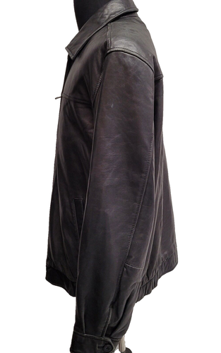 Men’s Covington Outerwear Leather Jacket (L) Brown See Description for More! - Picture 3 of 10