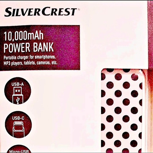10,000mAh Power Bank | Silvercrest | Smart Fast Charge | 3 Ports | Charger - 第 24/24 張圖片