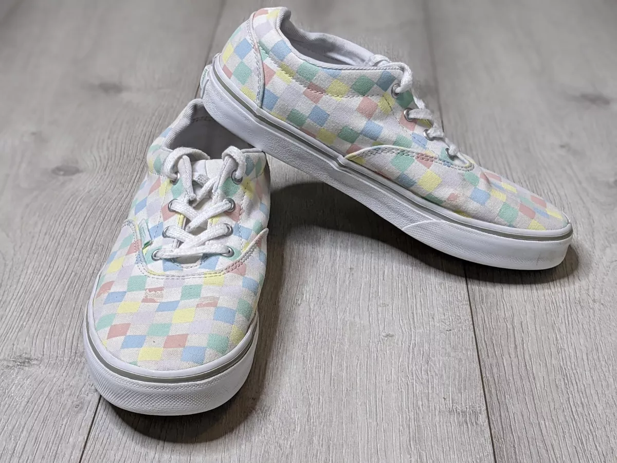 Pastel checkerboard clearance vans