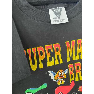 Vintage 90s Super Mario Bros 3 Promo 1990 Single Stitch Shirt