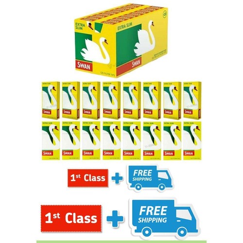 10 x Swan Extra Fina Cigarrillo Fumar Extremidades De Filtro 120 consejos por - Imagen 7 de 7