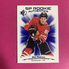 🐶 2021-22 UD SP Hockey Rookie Authentics Blue #138 Mike Hardman